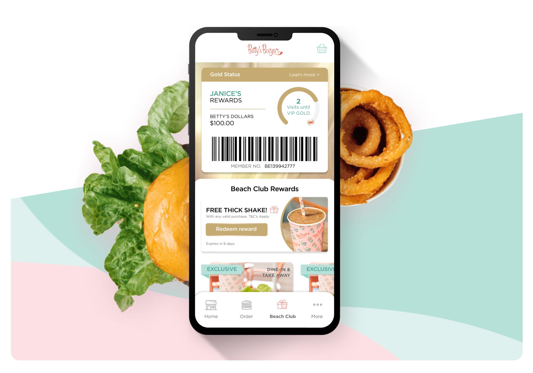 Join Betty’s Beach Club Rewards!